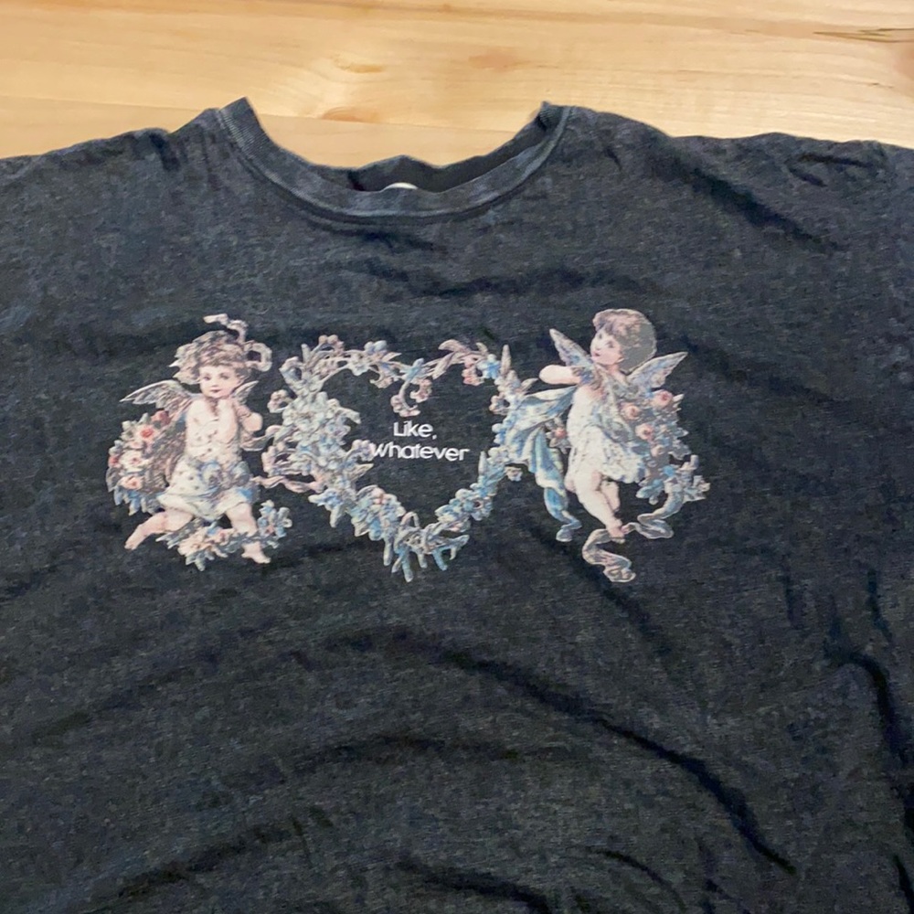 grey angel crop top(sort of) XL